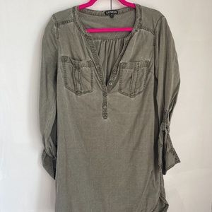 Express Shirt Dress Sz M